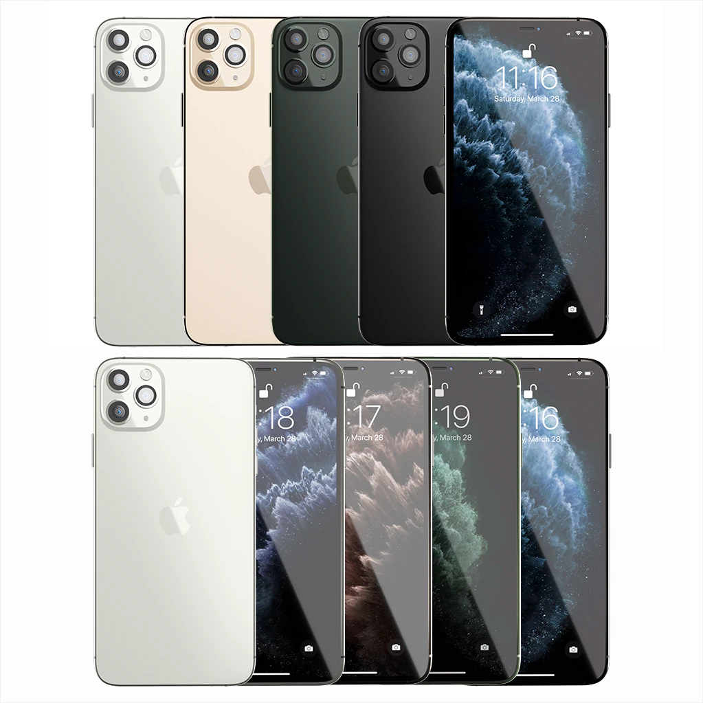 apple iphone 11s pro max collection 3D Model .c4d .max .obj .3ds .fbx .stl .blend