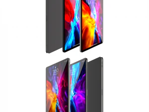 ipad pro 2020 magic keybord apple pencil 3D Model