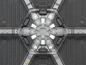 pbr procedural tie fighter 3D Model