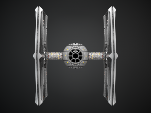 pbr procedural tie fighter 3D Model