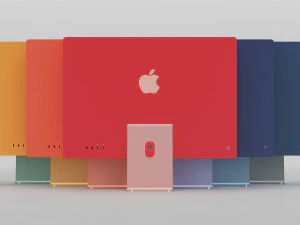 Apple imac 2021 волшебная клавиатура волшебная мышь 3D Модель