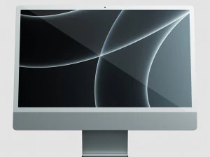 Apple imac 2021 волшебная клавиатура волшебная мышь 3D Модель