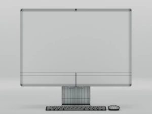 Apple imac 2021 волшебная клавиатура волшебная мышь 3D Модель