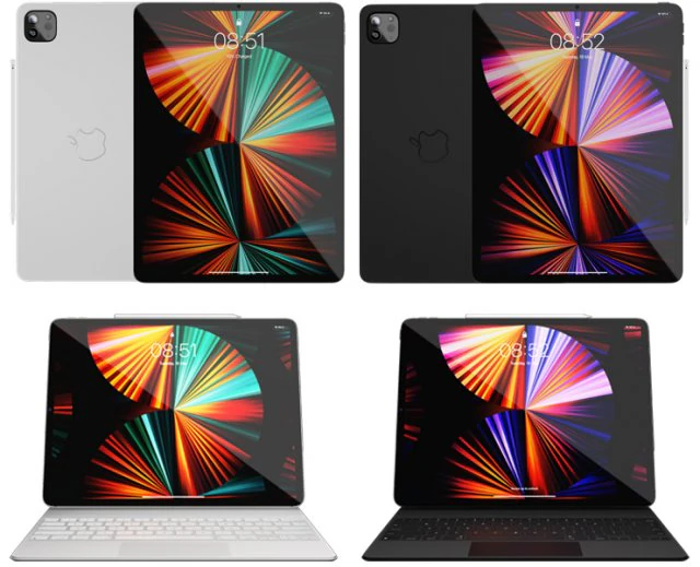 iPad Pro 12 インチ マジック キーボード Apple Pencil 3Dモデル .c4d .max .obj .3ds .fbx .stl .blend