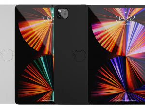 iPad Pro 12 インチ マジック キーボード Apple Pencil 3Dモデル