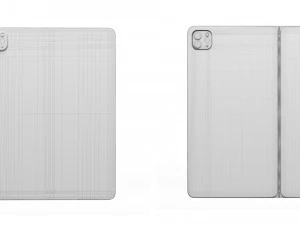 iPad Pro 12 インチ マジック キーボード Apple Pencil 3Dモデル