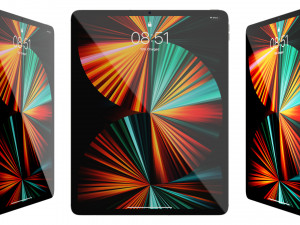ipad pro 12 inch-magic keybord apple pencil 3D मॉडल