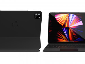 ipad pro 12 inch-magic keybord apple pencil 3D मॉडल