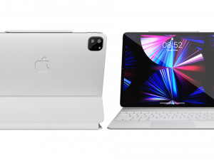 ipad pro 11 inch-magic keybord apple pencil 3D Model