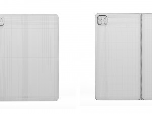ipad pro 11 inch-magic keybord apple pencil 3D Model