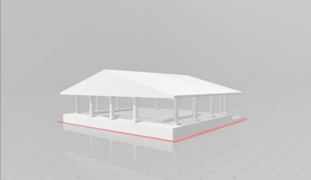 greek temple 3D Принт Модель .c4d .max .obj .3ds .fbx .stl .blend