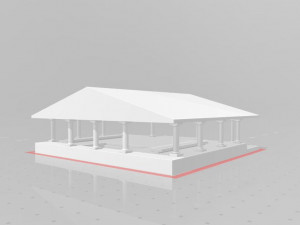 greek temple 3D प्रिंट मॉडल