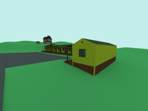 motel bates from psycho film 3D Model