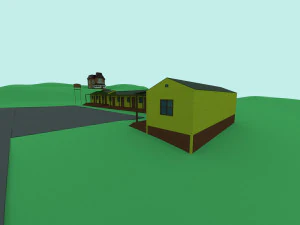 motel bates from psycho film 3D Model