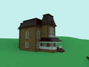 motel bates from psycho film 3D Model