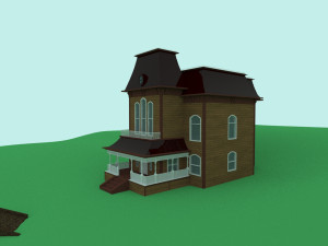 motel bates from psycho film 3D Model