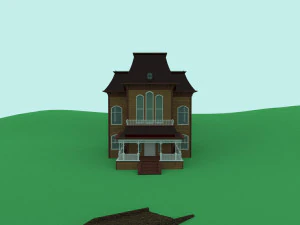 motel bates from psycho film 3D Model