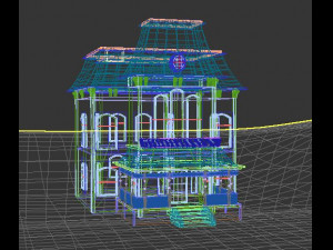 motel bates from psycho film 3D Model