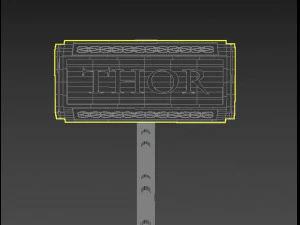 mjolnir do martelo de Thor Modelo 3D