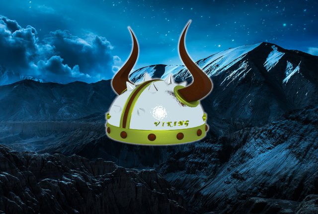 vikings metal helmet with horns 3Dモデル .c4d .max .obj .3ds .fbx .stl .blend 