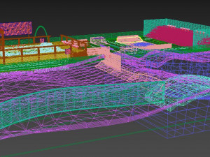 street skatepark extreme stadium 3D Model