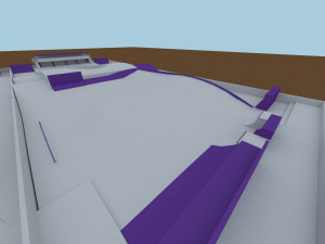 street skatepark extreme stadium 3D Model