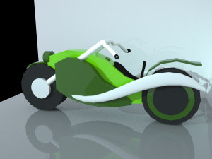 chopper bike 3D 模型