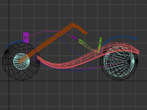 chopper bike 3D Model
