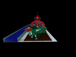 futurama planet express 3d scene Modello 3D