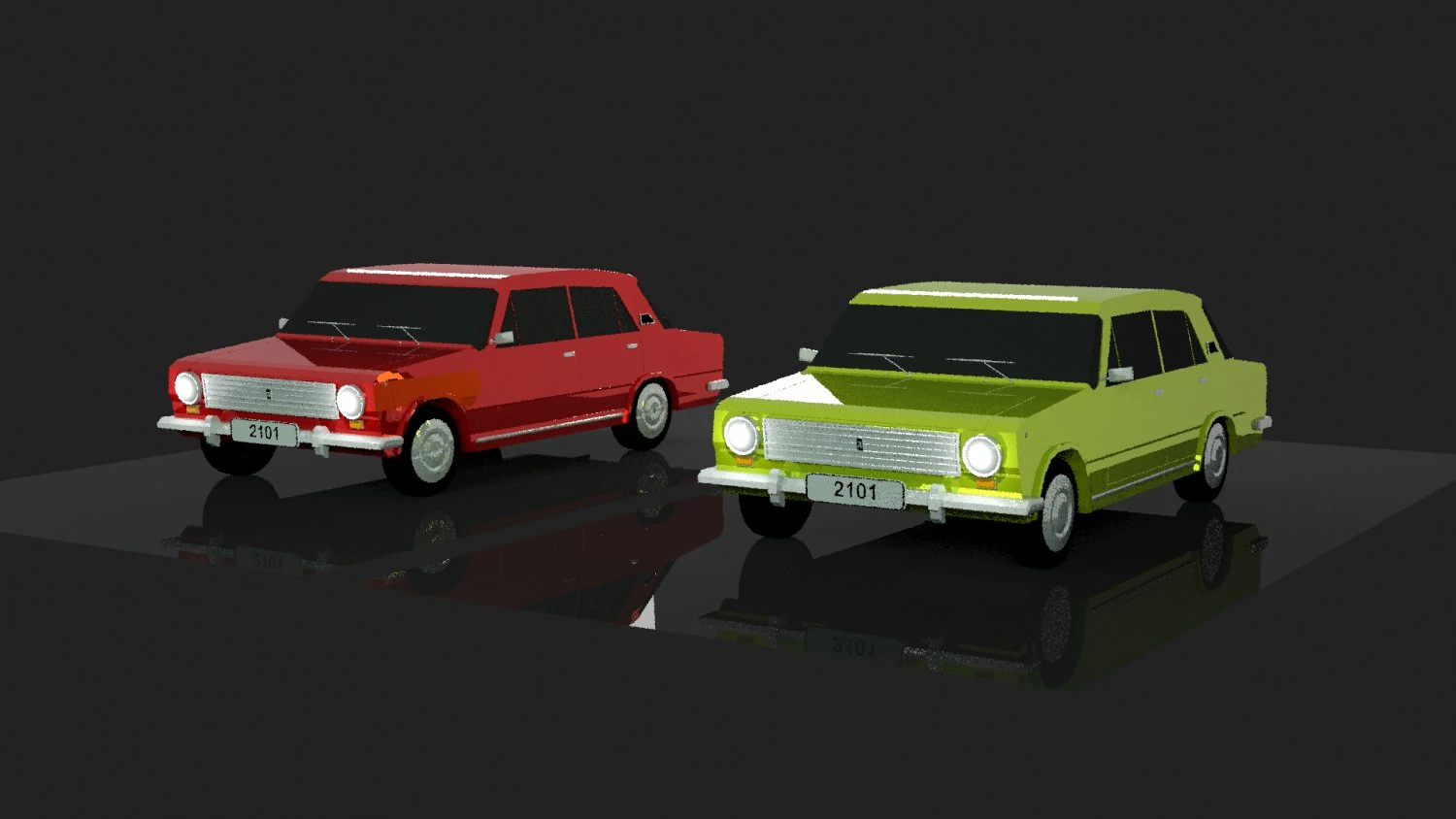 vaz 2101 3D Model .c4d .max .obj .3ds .fbx .stl .blend 