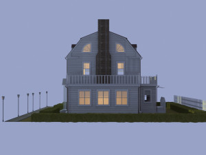amityville wooden house Modèle 3D