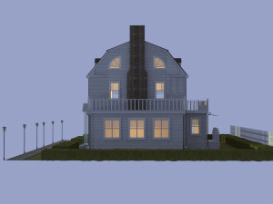 amityville wooden house Modèle 3D