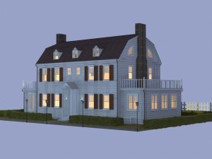 amityville wooden house Modèle 3D