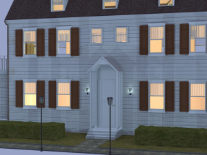 amityville wooden house Modèle 3D