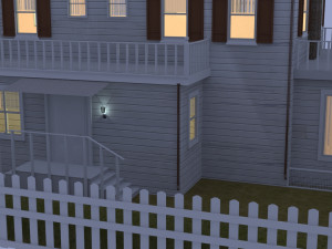 amityville wooden house Modèle 3D