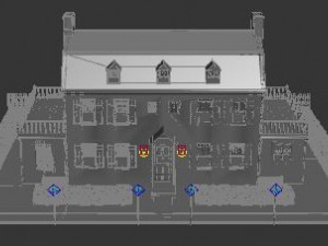 amityville wooden house Modèle 3D