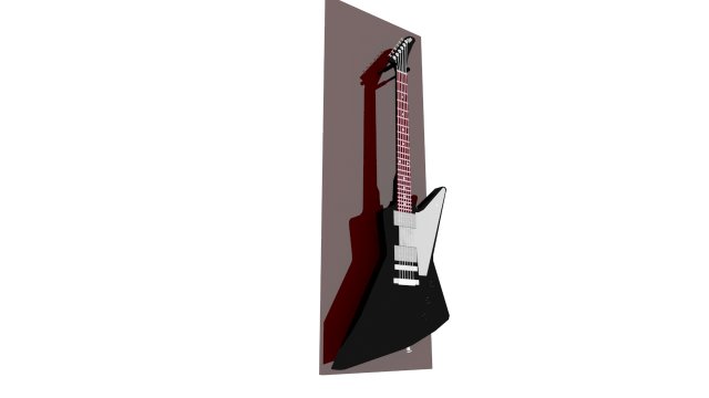 gibson explorer guitar 3D Model .c4d .max .obj .3ds .fbx .stl .blend 