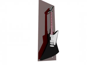 guitarra gibson explorer Modelo 3D