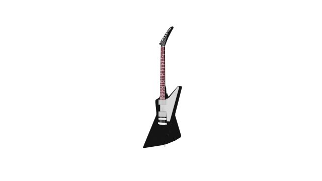 gibson explorer guitar cretsiz 3D Model in Elektronik 3DExport
