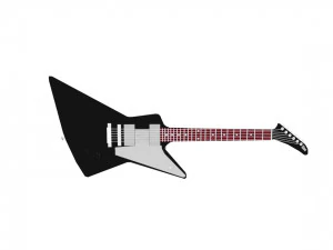 gibson explorer guitar 3D Model