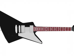 gibson explorer guitar 3D Model