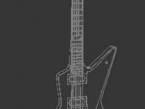 gibson explorer guitar 3D Model