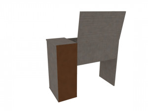 toilet table bauhaus 3D Model