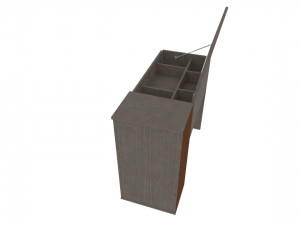toilet table bauhaus 3D Model