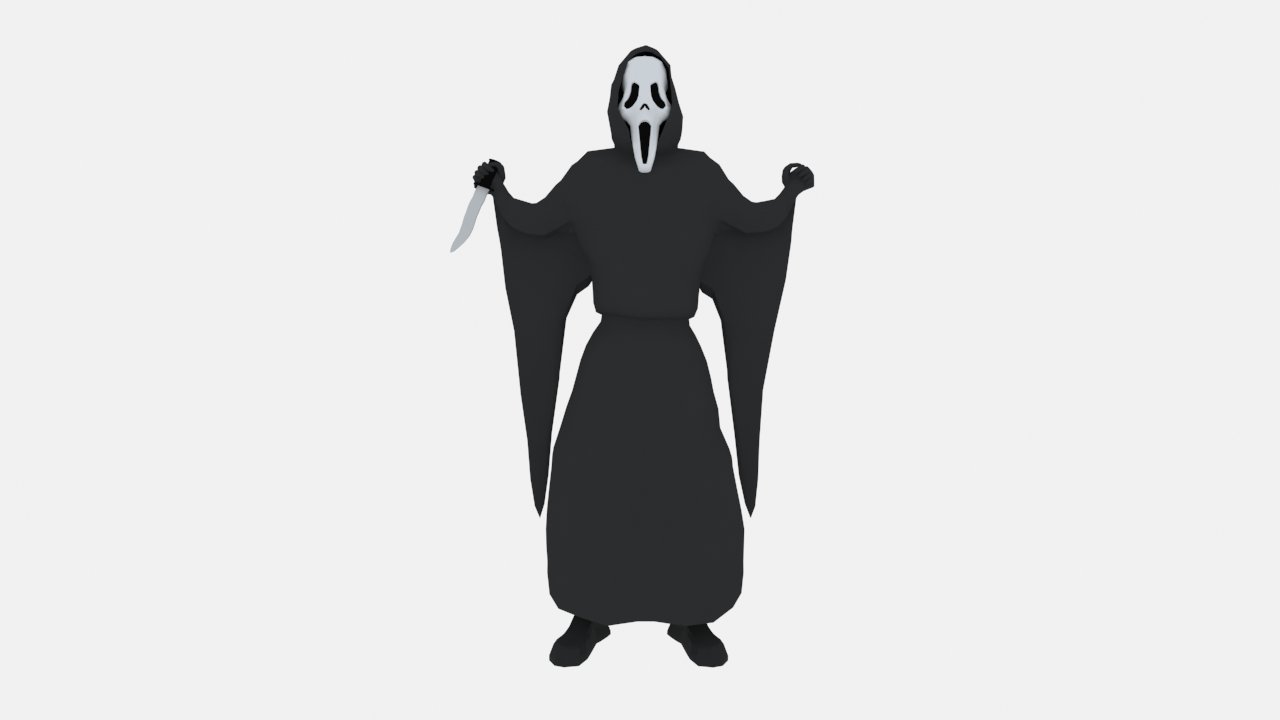 Scream 3d model. Scream 3d model