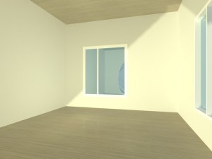 brick house with pool 3D 모델
