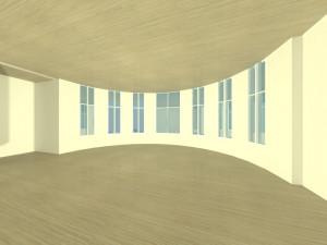 brick house with pool 3D 모델