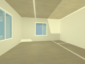 brick house with pool 3D 모델