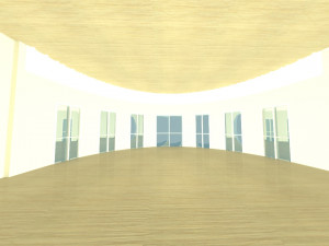 brick house with pool 3D 모델