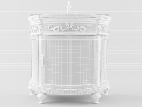 Armário de pia Modelo 3D